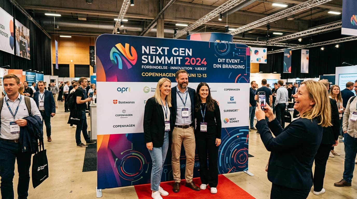 En professionel messestand begynder med klare valg og plads til samtalen